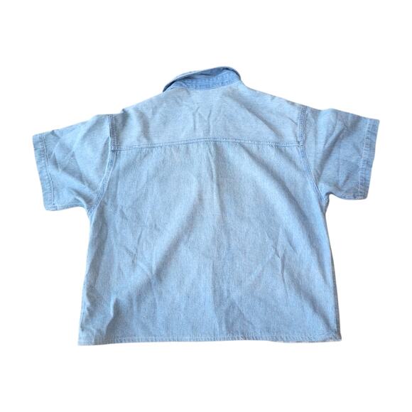 Victoria Jones Woman’s Vintage Floral Patchwork Button Up Top Petite Medium - Picture 4 of 6